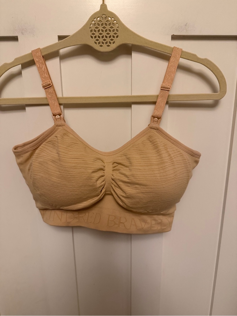 Kindred Bravely Sublime Hands-Free Pumping & Nursing Bra Size Large Beige - Picture 5 of 9